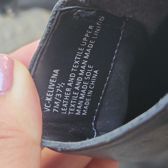 Vince Camuto Black Ankle‎ Women's Black Boots - Picture 8 of 10